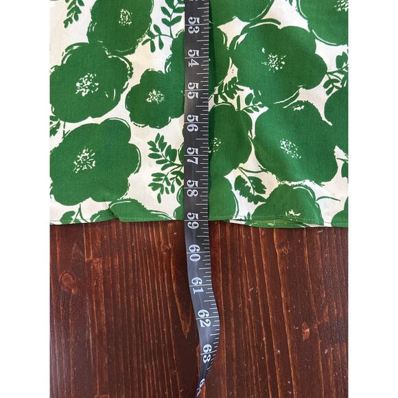 Donna Morgan Babydoll Maxi Dress 6 Green Floral Designer Summer Luxury Resort - Picture 12 of 13